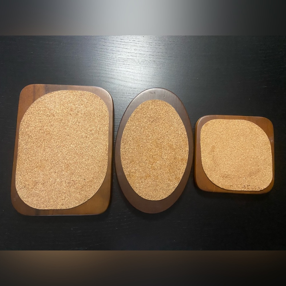 Vintage MCM Hellerware trivets